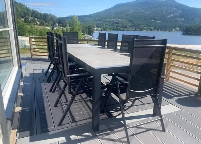 Modern Lakehouse With Jacuzzi & Sauna, Near Golf And Alpine * Vradal